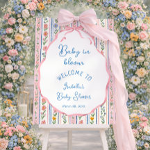 Baby in Bloom グランドミレニアル ベビーシャワー ウェルカム
