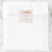 Baby in Bloom スイートフラワーベイビーシャワー スクエアシール (バッグ)