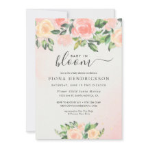Baby in Bloom | ピンクとピーチのフラワーベイビーシャワー