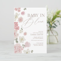 Baby In Bloom ピンクフラワーベビーシャワー