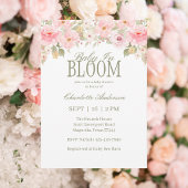 Baby In Bloom ピンクフラワーベビーシャワー 招待状