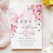 Baby In Bloom ピンクリボンベビーシャワー招待状 招待状