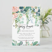 Baby in Bloom | フラワーベイビーシャワー招待状 (スタンド正面)