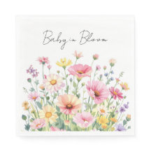 Baby in Bloom - ベビーシャワーのナプキン