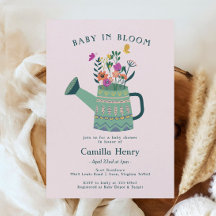 Baby in Bloom ベビーシャワー招待状