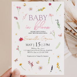 Baby in Bloom ベビーシャワー 招待状