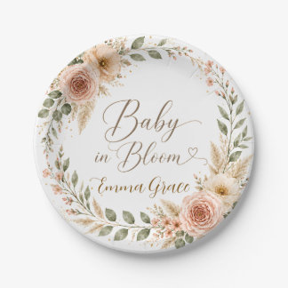Baby in Bloom ペーパープレート