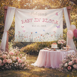 Baby in Bloom ワイルドフラワーバックドロップ 横断幕
