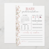 Baby in Bloom | 野の花の赤ちゃんの予測とアドバイス アドバイスカード (正面/裏面)