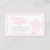 Baby In Bloom Baby Shower エンクロージャーカード (正面)