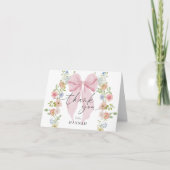 Baby in Bloom Baby Shower サンキューカード (正面)