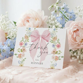 Baby in Bloom Baby Shower サンキューカード