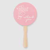 Baby In Bloom Baby Shower ハンドファン (裏面)