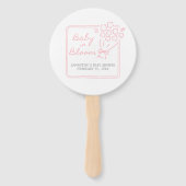 Baby In Bloom Baby Shower ハンドファン (正面)