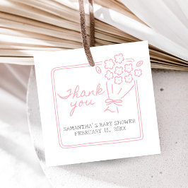 Baby In Bloom Baby Shower フェイバータグ
