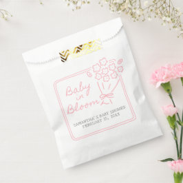 Baby In Bloom Baby Shower フェイバーバッグ
