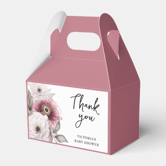 Baby in Bloom Baby Shower フェイバーボックス (正面サイド)