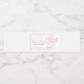 Baby In Bloom Baby Shower ペットボトルラベル (シングルラベル)