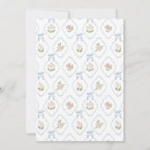 Baby in Bloom Baby Shower 招待状 (裏面)