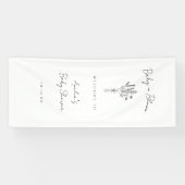 Baby in Bloom baby shower 横断幕 (横)