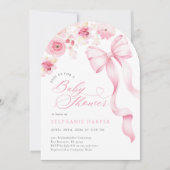Baby In Bloom Baby Shower Arched Invitation  招待状 (正面)