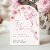 Baby In Bloom Baby Shower Arched Invitation  招待状