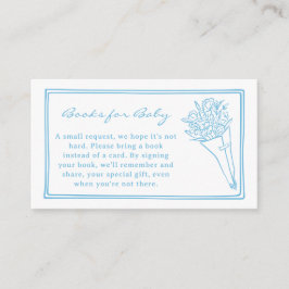 Baby in Bloom Baby Shower Books for Baby  エンクロージャーカード