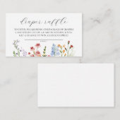 Baby In Bloom Baby Shower Diaper Raffle Ticket  エンクロージャーカード (正面/裏面)