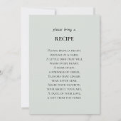 Baby in Bloom Baby Shower Eucalyptus Invitation 招待状 (裏面)