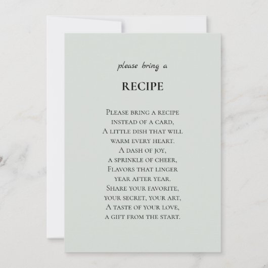 Baby in Bloom Baby Shower Eucalyptus Invitation 招待状 (裏面)