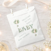 Baby in bloom Baby Shower Favor Bags フェイバーバッグ (クリップ留めされた状態)
