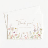 Baby In Bloom Baby Shower Folded Thank You Card サンキューカード