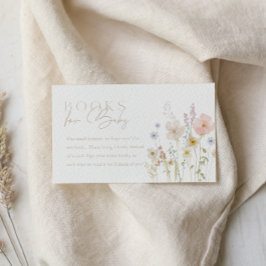 Baby In Bloom Baby Shower Insert Card Book Request エンクロージャーカード