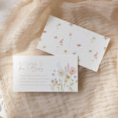 Baby In Bloom Baby Shower Insert Card Book Request エンクロージャーカード