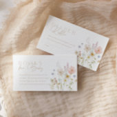 Baby In Bloom Baby Shower Insert Card Raffle エンクロージャーカード