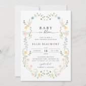 Baby in Bloom Baby Shower Invitation 招待状 (正面)