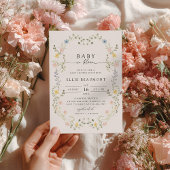 Baby in Bloom Baby Shower Invitation 招待状