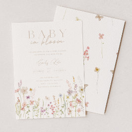 Baby In Bloom Baby Shower Invitation 招待状