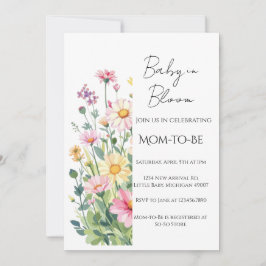 Baby in Bloom - Baby Shower Invitation 招待状