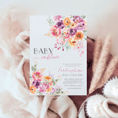 Baby in Bloom Baby Shower Invitation | Blush Pink  招待状