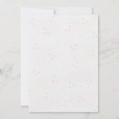 Baby in Bloom Baby Shower Invitation | Spring  招待状 (裏面)