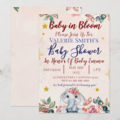 Baby In Bloom Baby Shower Invitations! 招待状 (正面/裏面)