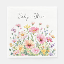 Baby in Bloom - Baby Shower Napkins スタンダードランチョンナプキン