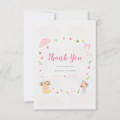 Baby in Bloom Baby Shower Thank You Card (正面)