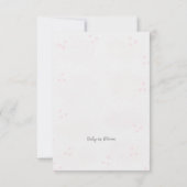 Baby in Bloom Baby Shower Thank You Card (裏面)