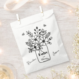BABY IN BLOOM BLACK & WHITE SHOWER  フェイバーバッグ
