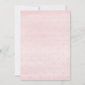 Baby In Bloom Blush & Pink Floral Baby Shower 招待状 (裏面)