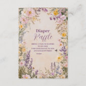 Baby In Bloom Blush Spring Floral Diapper Raffle エンクロージャーカード (正面)