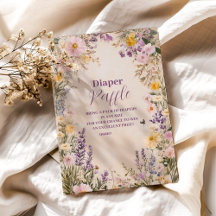 Baby In Bloom Blush Spring Floral  Diapper Raffle