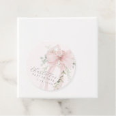 Baby in bloom Bow baby Shower Thank you フェイバータグ (インサイチュ)